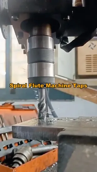DIN371/DIN376 Spiral Flute and Spiral Point Machine Taps with Reinforced Shank